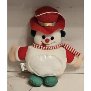 SNOWMAN Gift Card Holder Plush Stuffed Hangable
